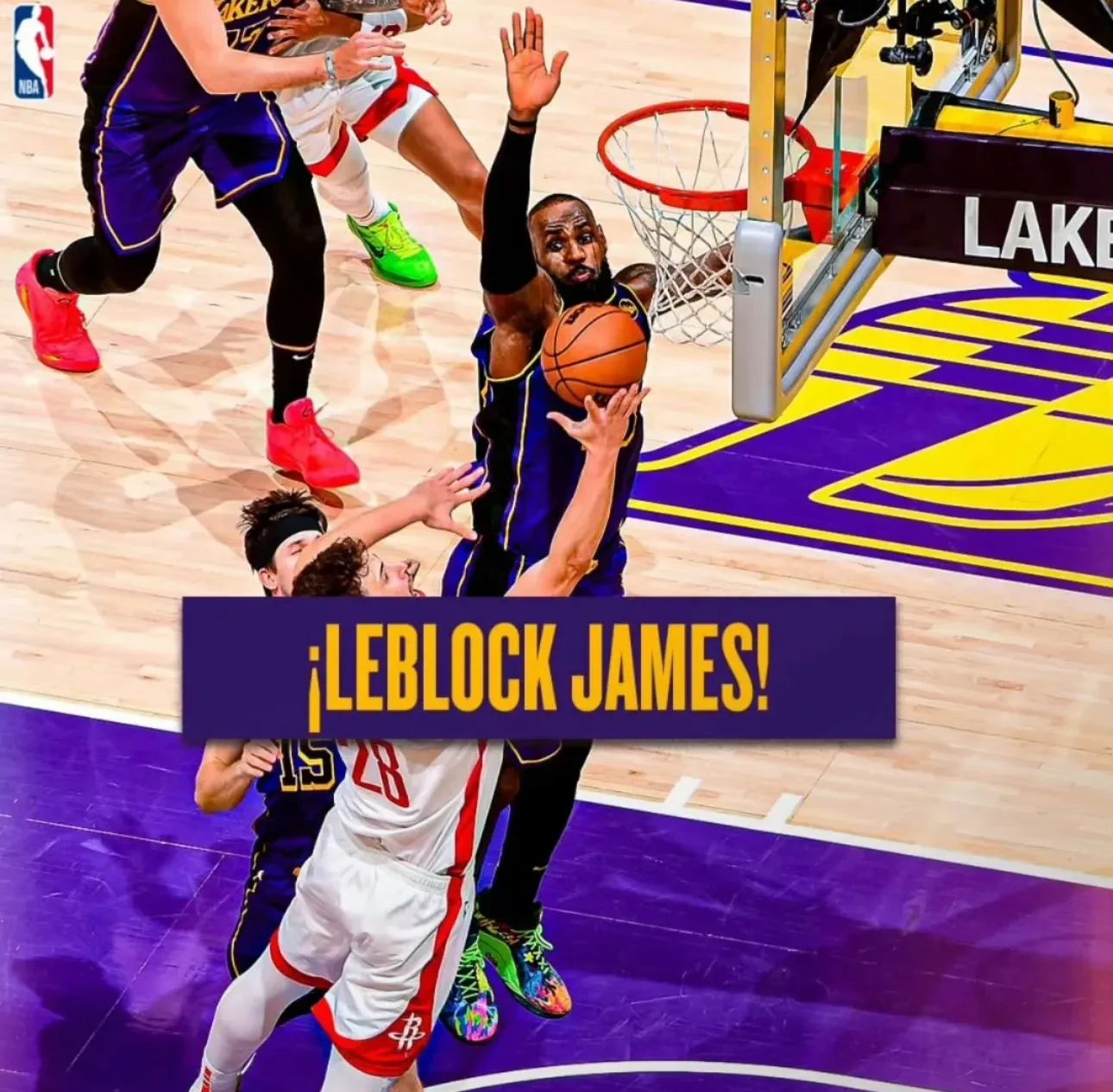 勒布朗再次砍下三双数据，领队取胜